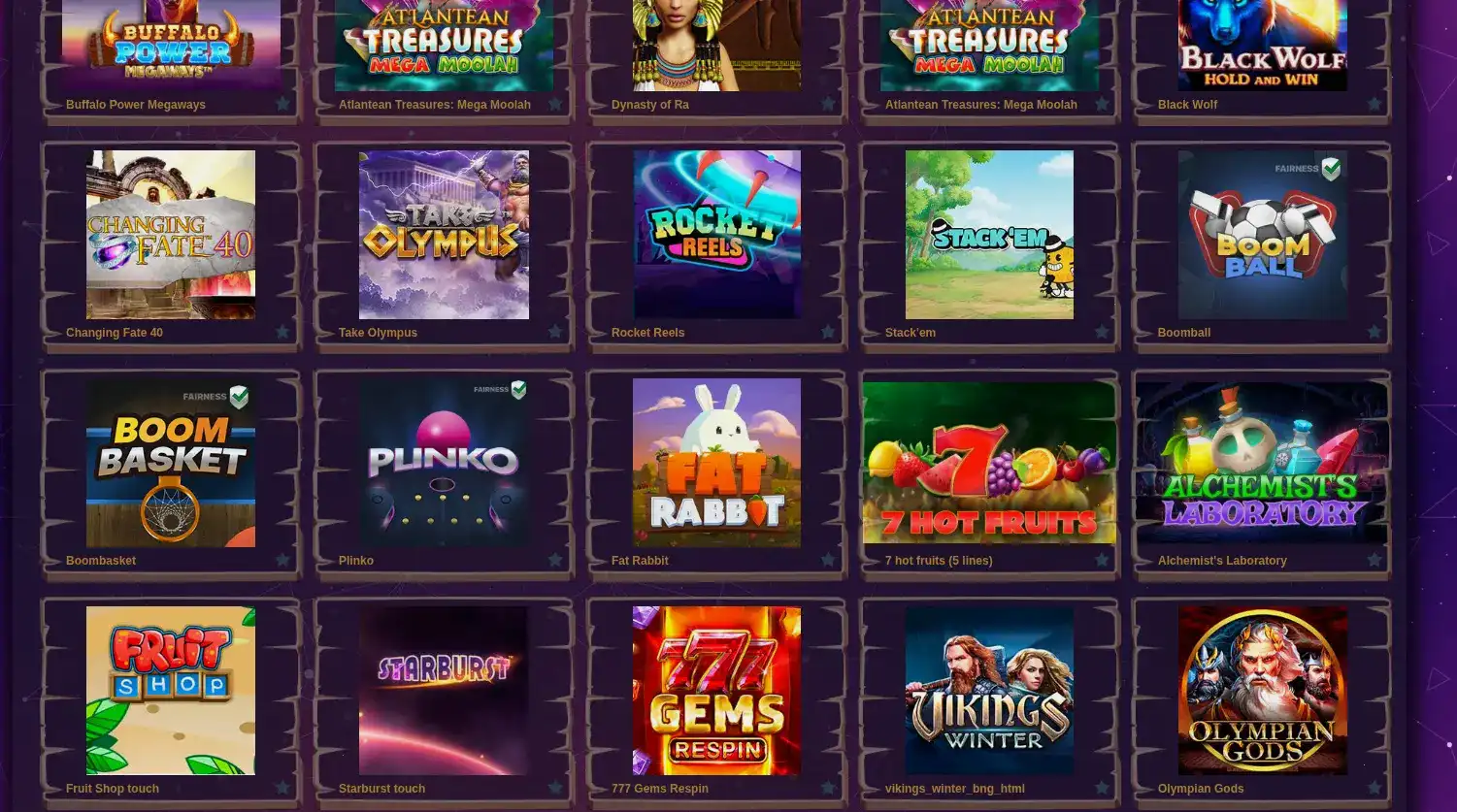 Мобильная версия Platinum casino на экране смартфона